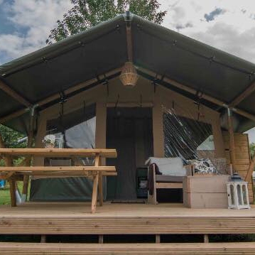 Kamperen in luxe Safaritent